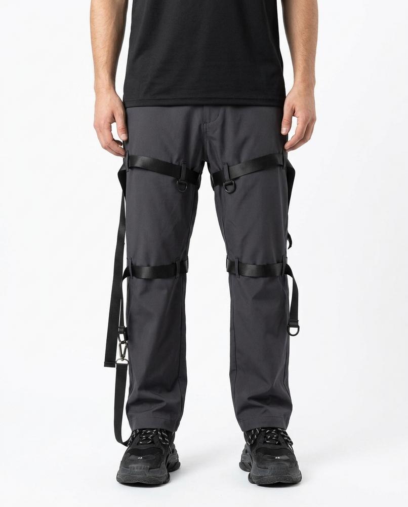 Nordara - Nitor | Riemenbesetzte Weitgeschnittene Hose Unisex