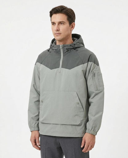 Nordara - Ledar | Zweifarbige Kapuzen Jacke Unisex