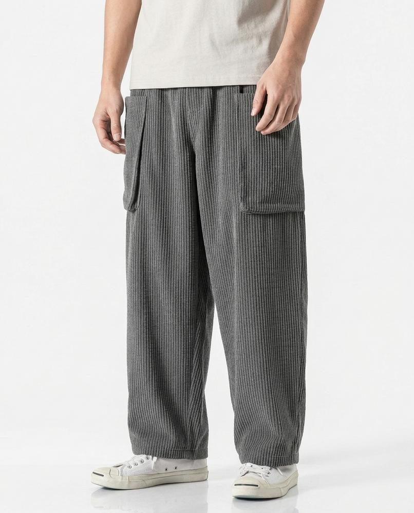 Nordara - Rasen | Weit Geschnittene Cord Hose Unisex