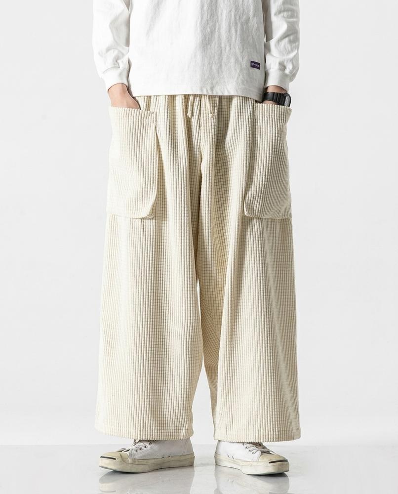 Nordara - Rasen | Weit Geschnittene Cord Hose Unisex