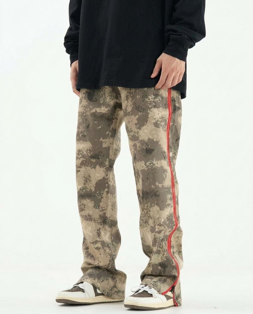 Nordara - Tisil | Gecamouflagete Gerade Geschnittene Hose Unisex