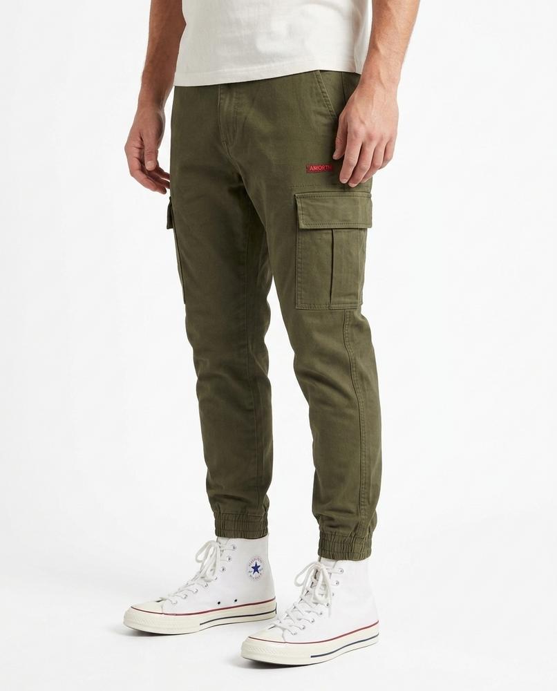 Nordara - Caser | Aufgesetzte Baumwoll Hose Herren