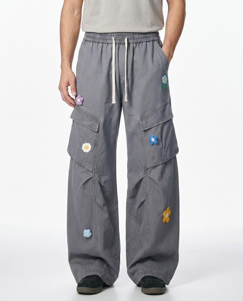Nordara - Makar | Weit Geschnittene Applizierte Hose Unisex
