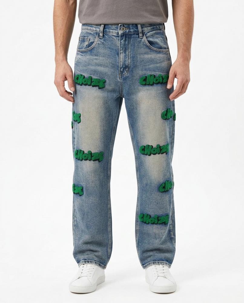 Nordara - Tanav | Gerade Geschnittene Applizierte Hose Unisex