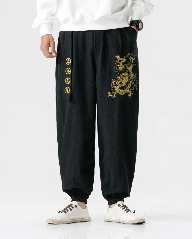 Nordara - Tatir | Bestickte Weite Hose Herren