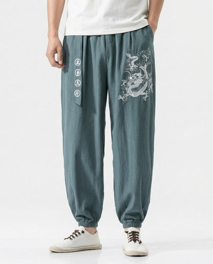 Nordara - Tatir | Bestickte Weite Hose Herren