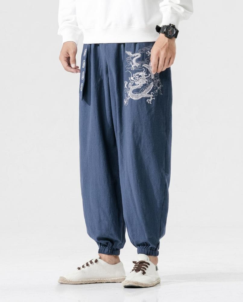Nordara - Tatir | Bestickte Weite Hose Herren