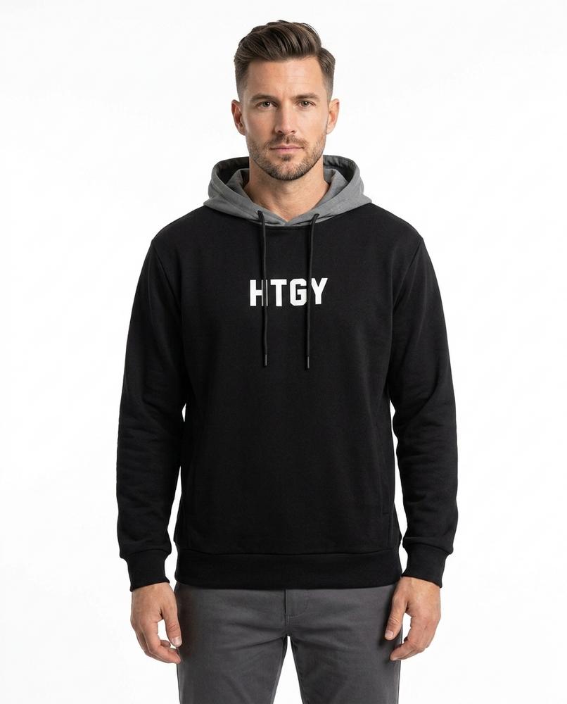 Nordara - Loken | Locker Geschnittener Kontrastfarbener Hoodie Unisex