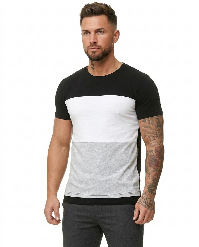 Nordara - Lamel | Mehrfarbiges Kurzärmliges Shirt Herren