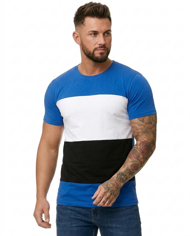 Nordara - Lamel | Mehrfarbiges Kurzärmliges Shirt Herren